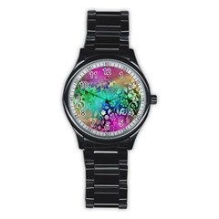 Flower Nature Petal  Blossom Stainless Steel Round Watch