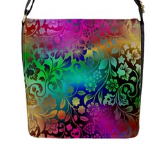 Flower Nature Petal  Blossom Flap Closure Messenger Bag (l)