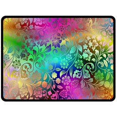 Flower Nature Petal  Blossom Double Sided Fleece Blanket (Large) 