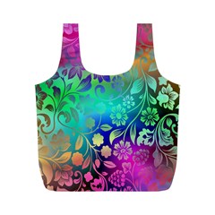 Flower Nature Petal  Blossom Full Print Recycle Bag (M)