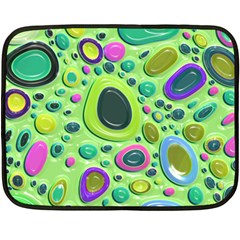 Blob Ring Circle Abstract Fleece Blanket (Mini)