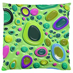 Blob Ring Circle Abstract Large Flano Cushion Case (One Side)