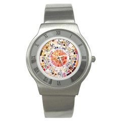 Internet Data Storage Online Stainless Steel Watch