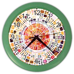 Internet Data Storage Online Color Wall Clock