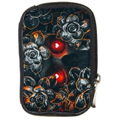 Abstract Flora Floral Flower Pattern Compact Camera Leather Case by Wegoenart