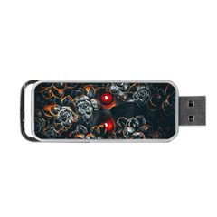 Abstract Flora Floral Flower Pattern Portable Usb Flash (two Sides) by Wegoenart