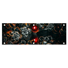 Abstract Flora Floral Flower Pattern Banner And Sign 6  X 2 