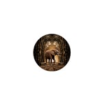 Sculpture Travel Outdoor Nature Elephant 1  Mini Buttons Front