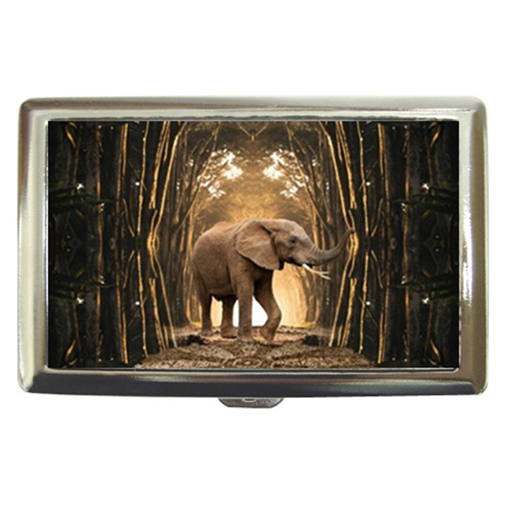 Sculpture Travel Outdoor Nature Elephant Cigarette Money Case