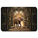 Sculpture Travel Outdoor Nature Elephant Large Doormat  30 x20  Door Mat