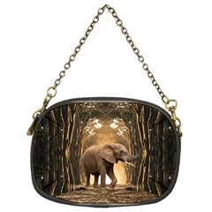 Sculpture Travel Outdoor Nature Elephant Chain Purse (two Sides) by Wegoenart