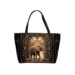 Sculpture Travel Outdoor Nature Elephant Classic Shoulder Handbag by Wegoenart