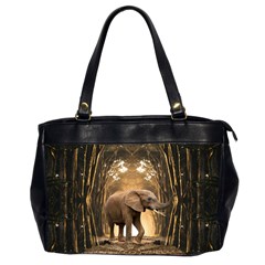 Sculpture Travel Outdoor Nature Elephant Oversize Office Handbag (2 Sides) by Wegoenart