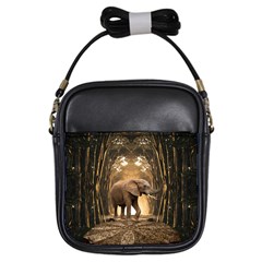 Sculpture Travel Outdoor Nature Elephant Girls Sling Bag by Wegoenart