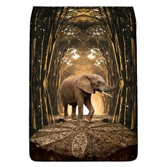 Sculpture Travel Outdoor Nature Elephant Removable Flap Cover (l) by Wegoenart