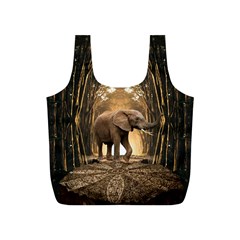 Sculpture Travel Outdoor Nature Elephant Full Print Recycle Bag (s) by Wegoenart