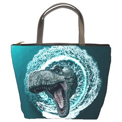 Dinosaur Sea Boat Fantasy Bucket Bag by Wegoenart