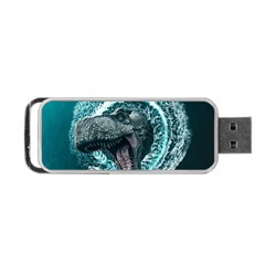 Dinosaur Sea Boat Fantasy Portable Usb Flash (two Sides) by Wegoenart