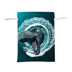 Dinosaur Sea Boat Fantasy Lightweight Drawstring Pouch (m) by Wegoenart