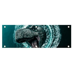 Dinosaur Sea Boat Fantasy Banner And Sign 6  X 2 