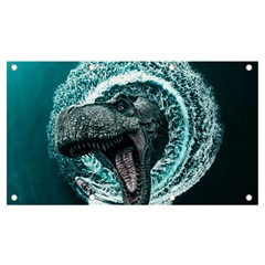 Dinosaur Sea Boat Fantasy Banner And Sign 7  X 4 