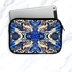 Gold On Cobalt Apple Ipad Mini Zipper Cases by kaleidomarblingart