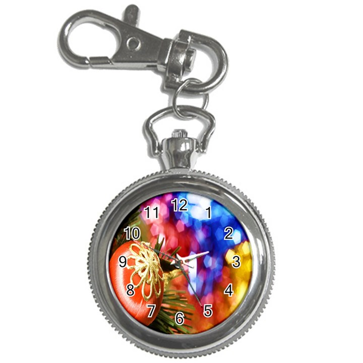 Christmas Decoration Ball Key Chain Watches