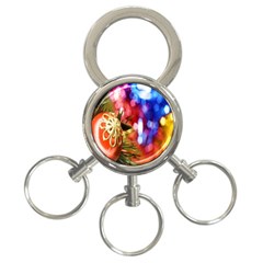 Christmas Decoration Ball 3-ring Key Chain by artworkshop