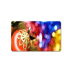 Christmas Decoration Ball Magnet (name Card) by artworkshop