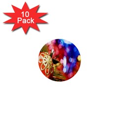 Christmas Decoration Ball 1  Mini Buttons (10 Pack)  by artworkshop