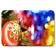 Christmas Decoration Ball Large Doormat  by artworkshop