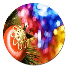 Christmas Decoration Ball Magnet 5  (round) by artworkshop