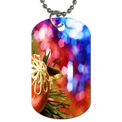 Christmas Decoration Ball Dog Tag (one Side) by artworkshop