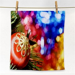 Christmas Decoration Ball Face Towel by artworkshop