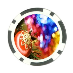 Christmas Decoration Ball Poker Chip Card Guard (10 Pack) by artworkshop