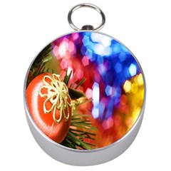 Christmas Decoration Ball Silver Compasses by artworkshop