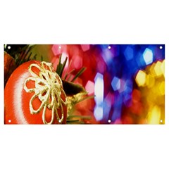 Christmas Decoration Ball Banner And Sign 8  X 4  by artworkshop