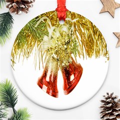 Christmas Decoration Close-up Round Ornament (two Sides) by artworkshop