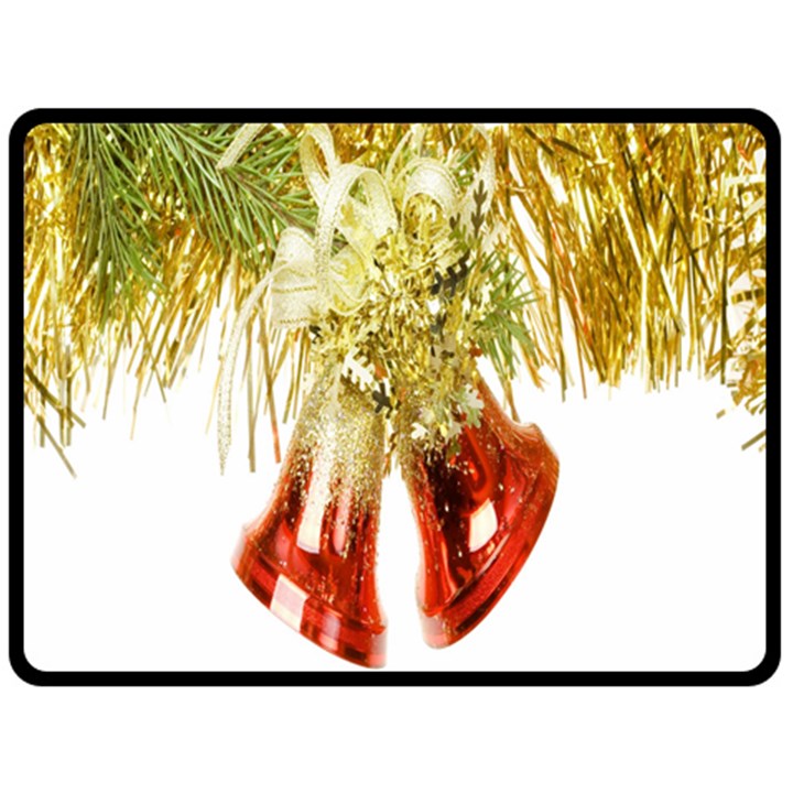 Christmas Decoration Close-up Fleece Blanket (Large) 