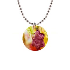 Christmas Decoration Star 1  Button Necklace by artworkshop