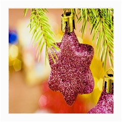 Christmas Decoration Star Medium Glasses Cloth (2 Sides) by artworkshop