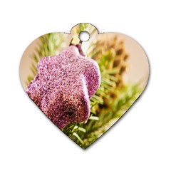 Christmas Decoration Star 2 Dog Tag Heart (two Sides) by artworkshop