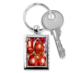 Christmas Decoration Star  3 Key Chain (rectangle) by artworkshop