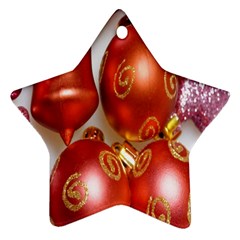 Christmas Decoration Star  3 Star Ornament (two Sides) by artworkshop