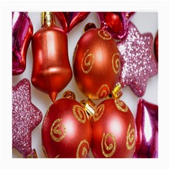 Christmas Decoration Star  3 Medium Glasses Cloth (2 Sides) by artworkshop