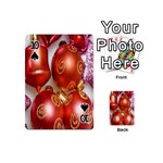 Christmas Decoration Star  3 Playing Cards 54 Designs (Mini) Front - Spade10