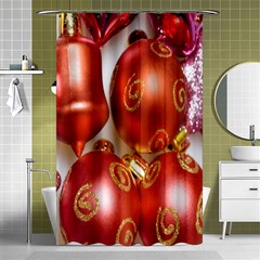 Christmas Decoration Star  3 Shower Curtain 48  X 72  (small)  by artworkshop