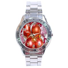 Christmas Decoration Star  3 Stainless Steel Analogue Watch by artworkshop