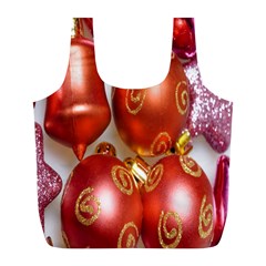 Christmas Decoration Star  3 Full Print Recycle Bag (l) by artworkshop