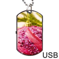 Christmas Decoration 7 Dog Tag Usb Flash (one Side) by artworkshop